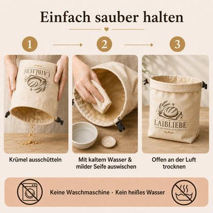 LaibLiebe – Handgemachter natürlicher Brotbeutel aus Bienenwachs
