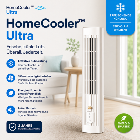HomeCooler™ Ultra - Mobile Klimaanlage – Keine Installation nötig | Kühlt sofort mit einem Druck