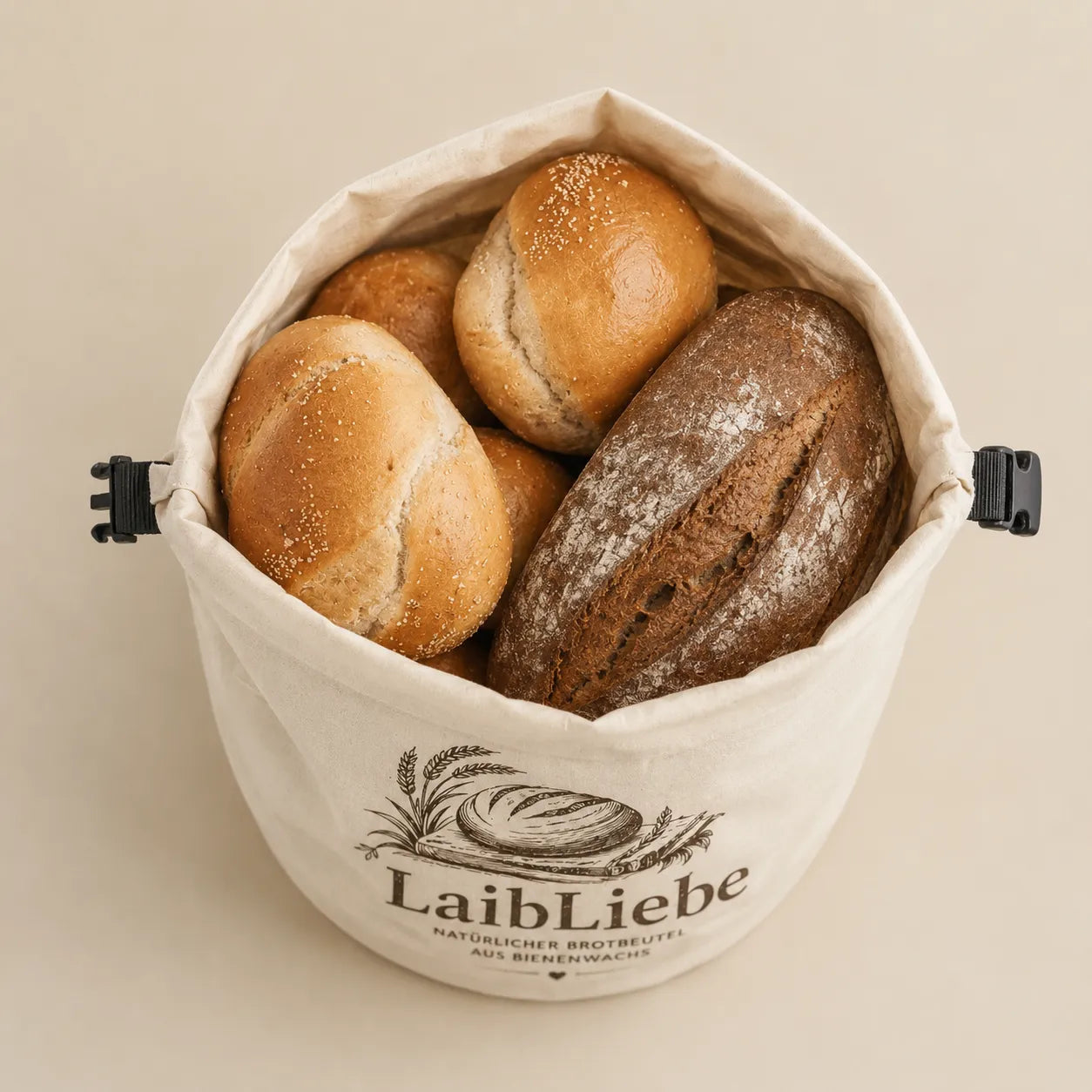 LaibLiebe – Handgemachter natürlicher Brotbeutel aus Bienenwachs